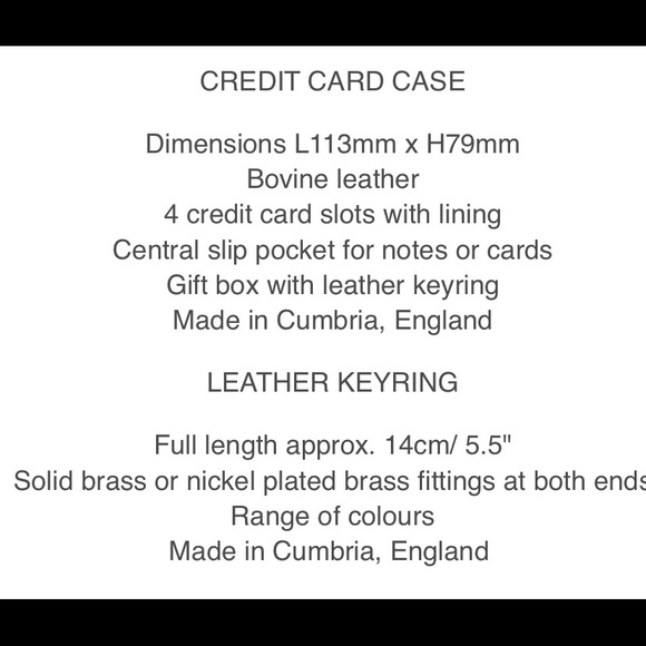 NWT Chapman Leather Card Holder & Key Ring - Picture 6 of 7